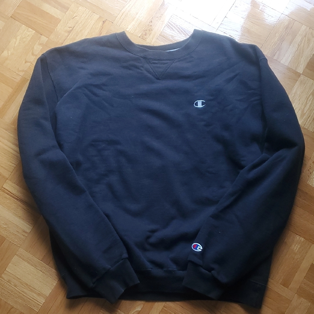 Vintage Champion Black crewneck Sweatshirt L